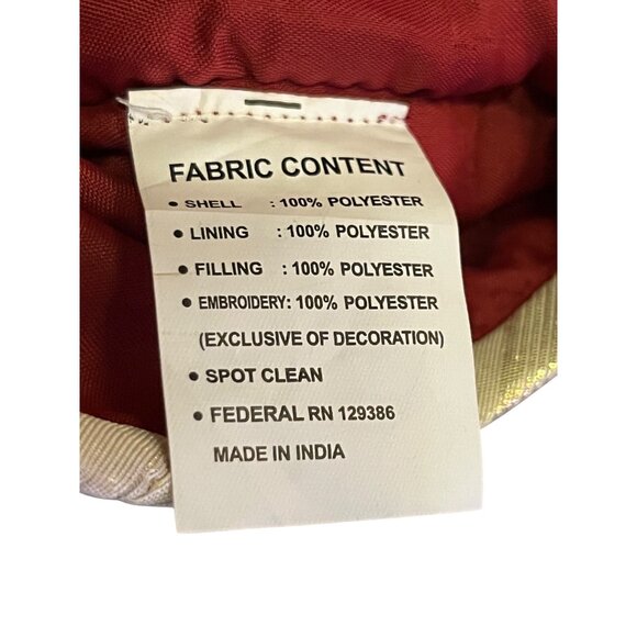 Set of 2 Red Quilted Velvet-Like Christmas Stockings Gold Tassel Holiday Decor - Picture 10 of 10